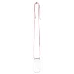 Pouzdro FIXED Pure Neck s růžovou šňůrkou na krk pro Apple iPhone 14 Plus