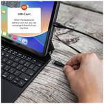 Pouzdro s bezdrátovou klávesnicí FIXED Typee pro Apple iPad 10,9" (2022)/iPad 11" (2025), CZ, černé