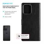 Pouzdro typu kniha FIXED Opus pro Motorola Moto G75 5G, černé