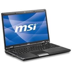 Použité-Notebook MSI CR500 15,6" T3100,2GB,320GB,GF 8200M G, DVD±RW,WiFi,CAM,bez OS