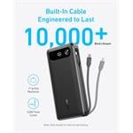 Power banka Anker 20000 mAh, 87 W, so zabudovaným káblom USB-C, čierna