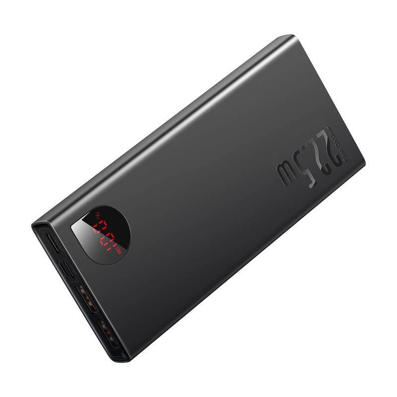 Power banka Baseus Adaman 10000mAh 22,5W 2x USB/Lightning/USB-C černá