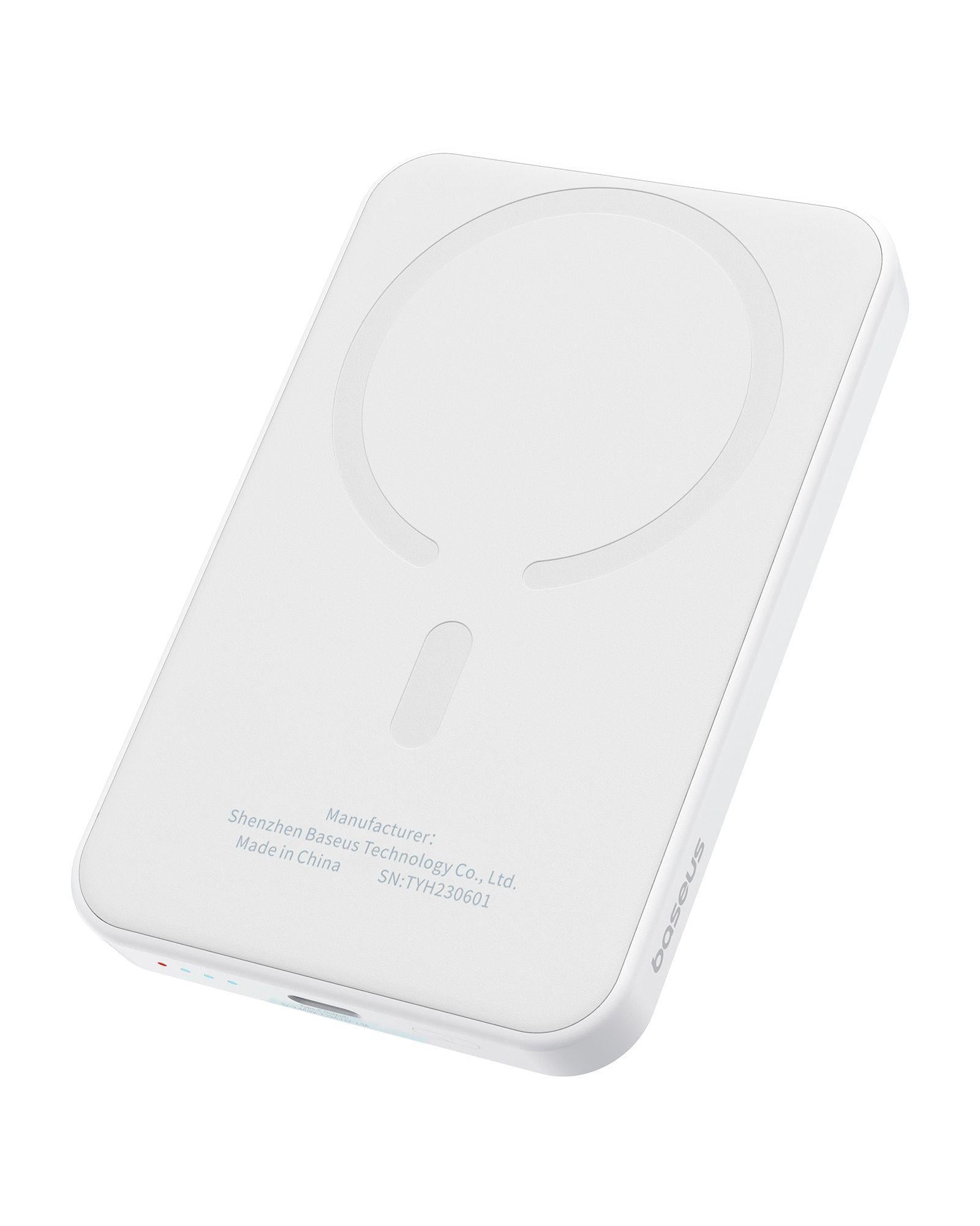 Power banka Baseus Mini s bezdrátovým nabíjením 5000mAh 20W USB-C bílá