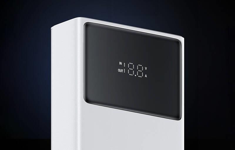 Power banka Baseus Star-Lord 20000mAh 65W 2x USB-A/micro USB/USB-C biela