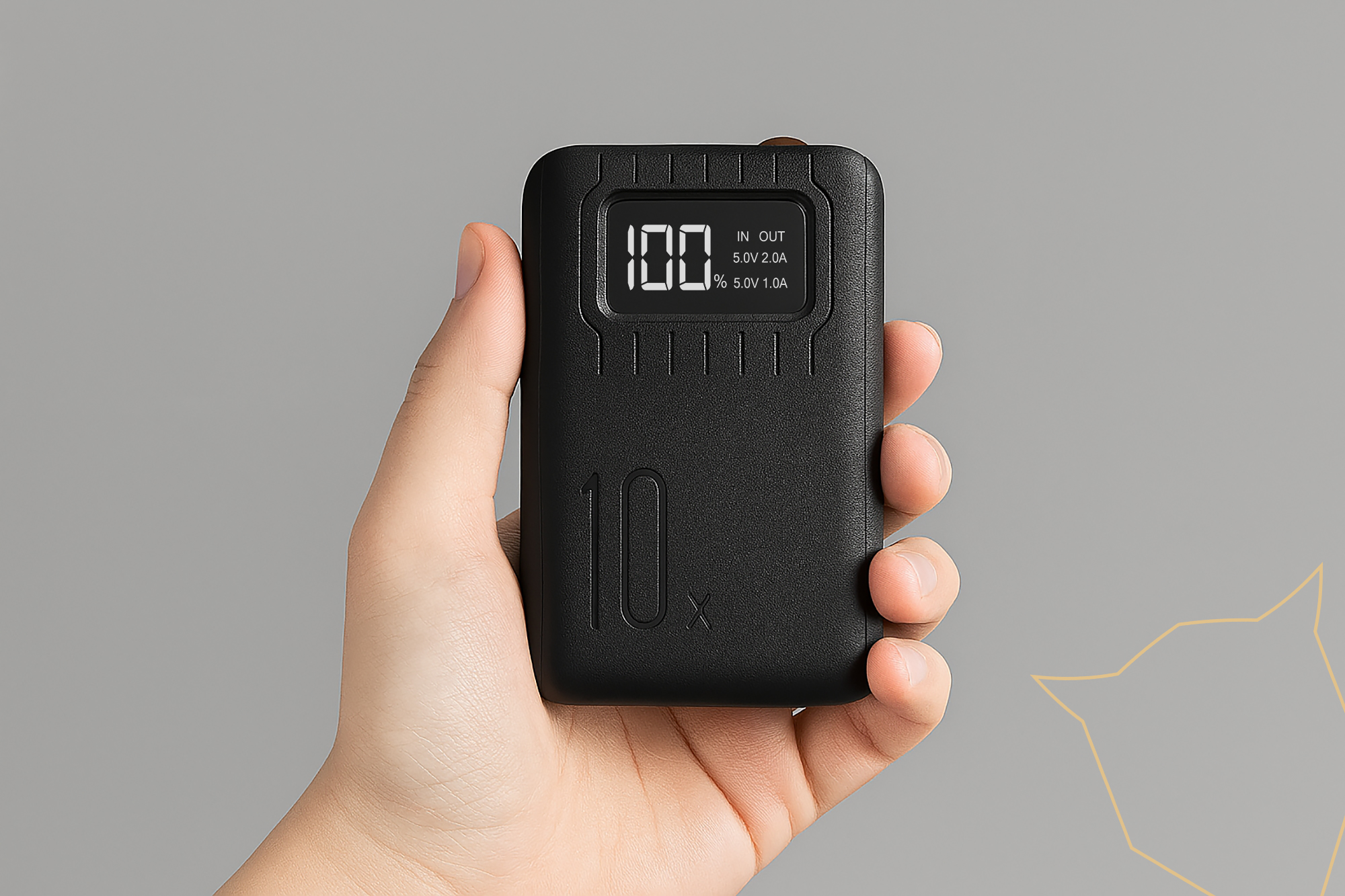 Power banka Viking go10, 10000 mAh, čierna