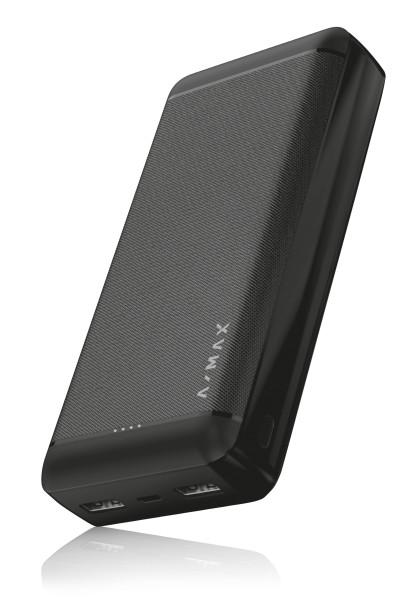 Powerbank A-MAX 20 000 mAh, čierna