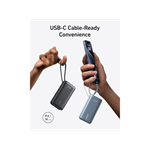 Powerbank Anker 545 10000mAh, 30W s káblom USB-C čierna