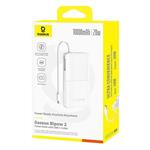 Powerbank Baseus Bipow 2 10000mAh 20W s káblom USB-C biela