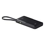 Powerbank Baseus Bipow 2 10000mAh 20W s káblom USB-C čierna