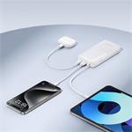 Powerbank Baseus Bipow 2 20000mAh 20W s káblom USB-C biela