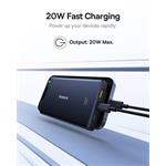 Powerbank Baseus PicoGo 10000mAh, 20W, čierna