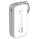 Powerbank ColorWay 30 000 mAh, 1x USB QC3.0/ USB-C/ Lightning/ 22,5 W/ biela
