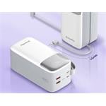 Powerbank ColorWay 50 000 mAh, 1x USB QC3.0/ USB-C/ Lightning/ 22,5 W/ biela