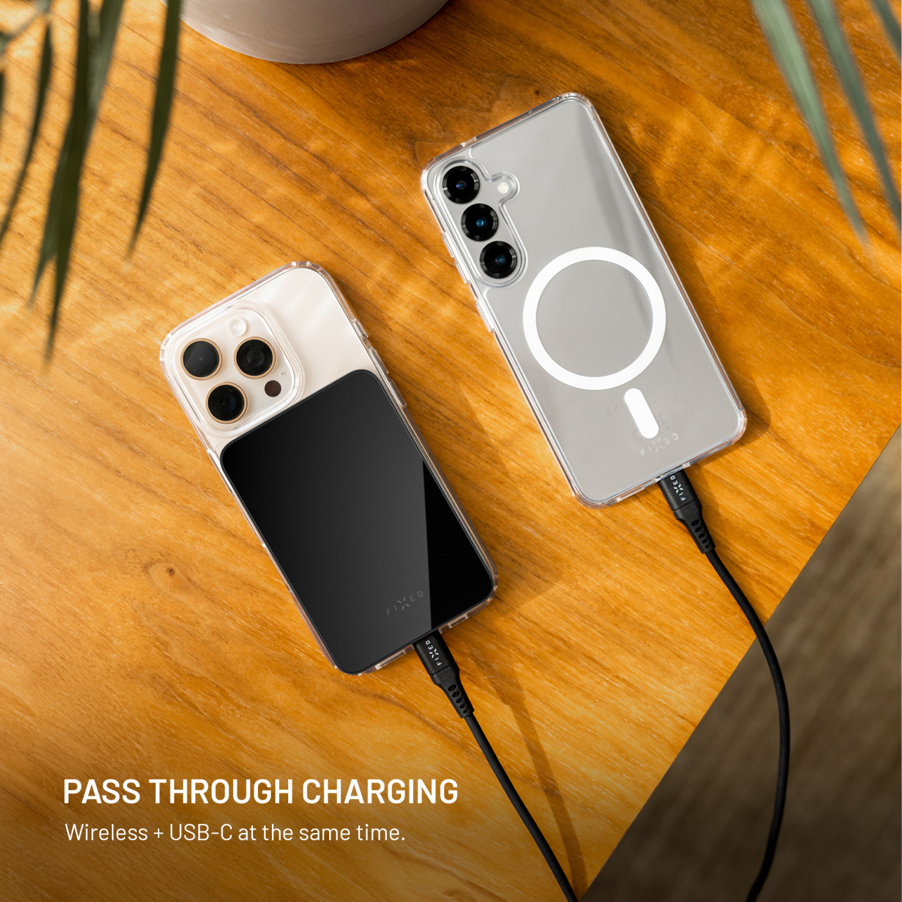 Powerbank FIXED MagZen 10 Crystal s Qi2 a MagSafe, 10 000 mAh, čierna