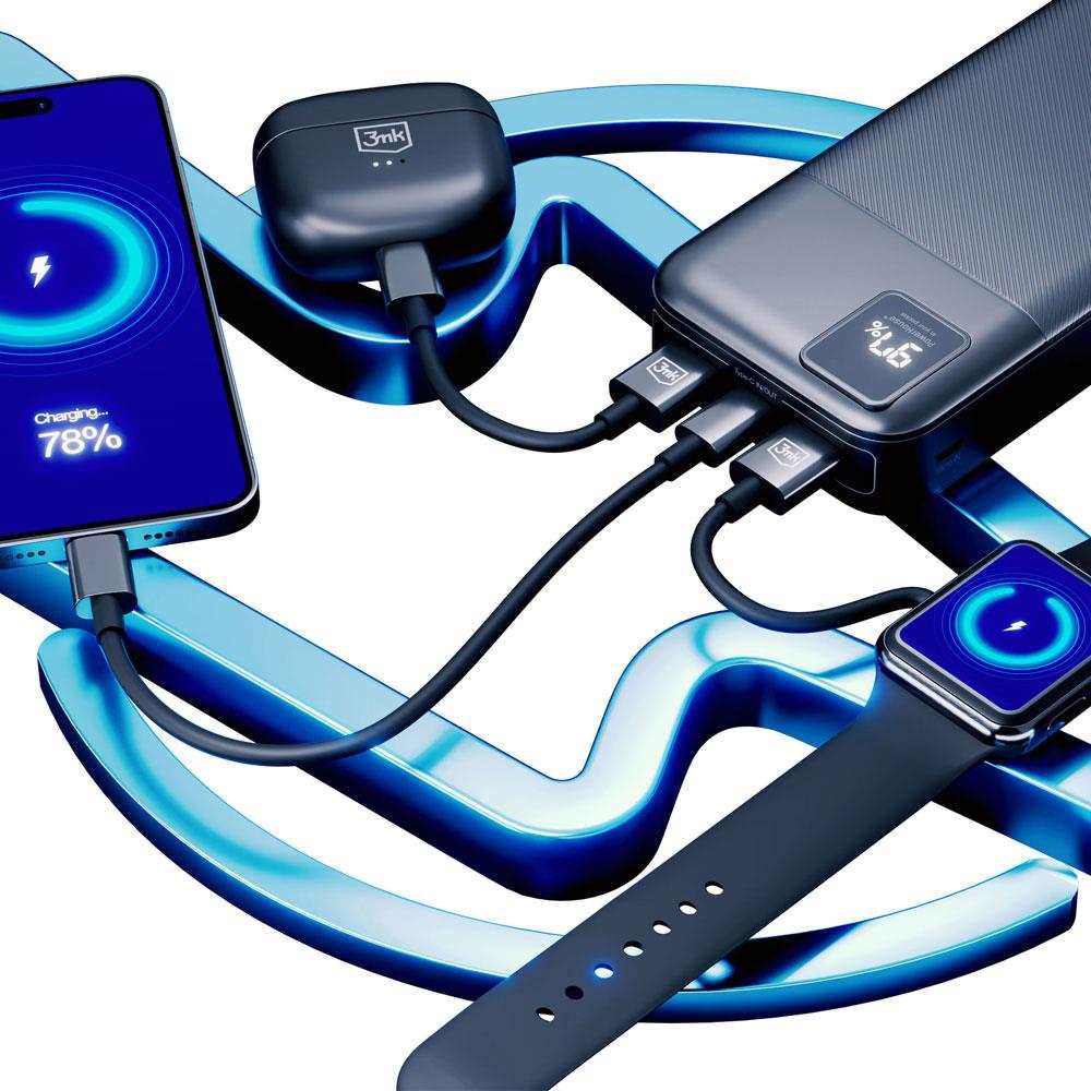 Powerbanka 3mk – PowerHouse 20 000 mAh, USB-C + USB-A