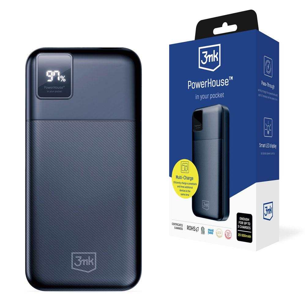 Powerbanka 3mk – PowerHouse 20 000 mAh, USB-C + USB-A