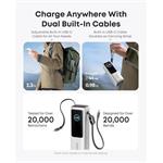 Powerbanka Anker 25000mAh, 165W s kabelem USB-C stříbrná