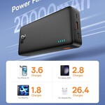 Powerbanka Baseus Airpow 20000 mAh, 20 W, čierna