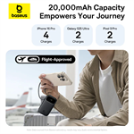 Powerbanka Baseus EnerFill 3 20000mAh, 45W, s kabelem USB-C/lightening