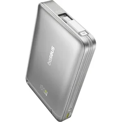 Powerbanka Baseus Nomos Qi2 10000mAh, 45W, s káblom USB-C sivá