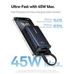 Powerbanka Baseus PicoGo 10000mAh, 45W, s káblom USB-C čierna