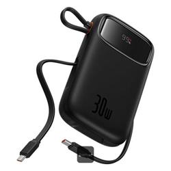 Powerbanka Baseus Qpow2 20000mAh, 30W, s kabelem USB-C černá