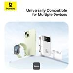 Powerbanka Baseus Qpow2 20000mAh, 30W, s káblom USB-C biela