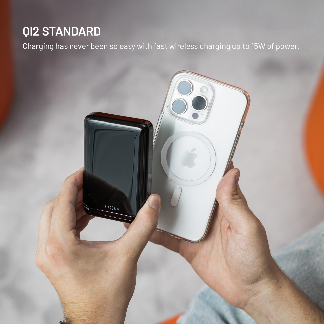 Powerbanka FIXED MagZen 10 Pro s Qi2 a MagSafe, 10 000 mAh, černá