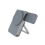 Powerbanka se stojánkem FIXED MagZen 5 Stand s MagSafe, 5 000 mAh, šedá