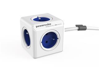 POWERCUBE multifunkční zásuvkový systém EXTENDED BLUE - kostka 5 zásuvek 1,5m kabel