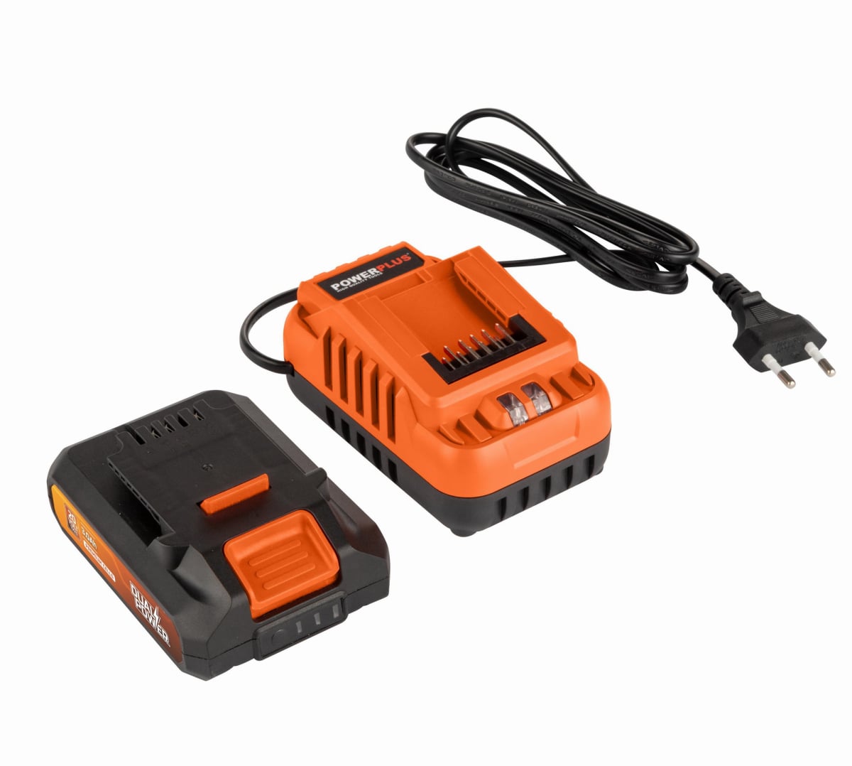 Powerplus POWDP90630 - Nabíječka 20V/40V 2.0A plus Baterie 20V LI-ION 3,0Ah
