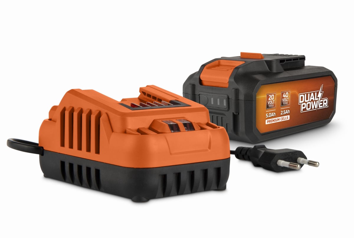 Powerplus POWDP90640 - Nabíječka 20V/40V plus Baterie 40V LI-ION 2,5Ah
