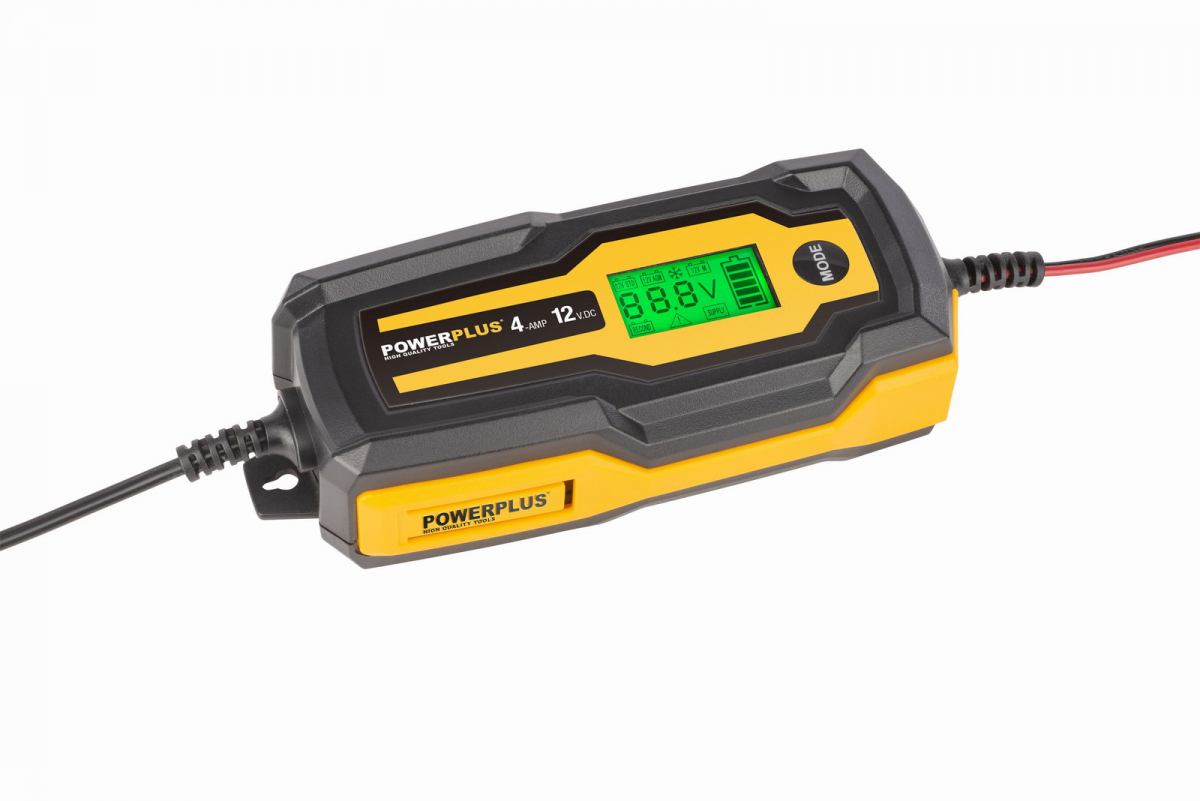 Powerplus POWX4203 - Automatická nabíjačka batérií 70W / 4A / 120Ah
