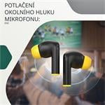 Pravé bezdrôtové stereo slúchadlá Hexagon 7, biele/béžové