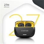 Pravé bezdrôtové stereo slúchadlá Hexagon 7, biele/béžové