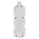 Predlžovací kábel Emos 3 m / 2 zásuvky / s vypínačom / biely / PVC / 1 mm2