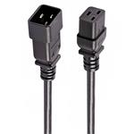 Predlžovací kábel PremiumCord 230V 16A 3 m, konektory IEC 320 C19 - IEC 320 C20