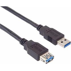 Predlžovací kábel PremiumCord USB 3.0 Super-speed 5Gbps A-A, MF, 9pin, 0,5 m