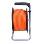 Predlžovací kábel Solight, 4 zásuvky, 50 m, oranžový kábel, 3x 1,5 mm2