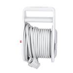 Predlžovací kábel Solight bubon 10 m, 3 zásuvky, sivý kábel, 3x 1,5 mm2