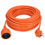 Predlžovací kábel Solight - konektor, 1 zásuvka, 20 m, 3 x 1,5 mm2, oranžový