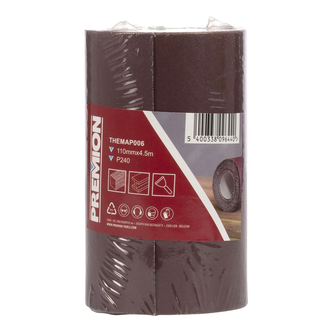 Premion THEMAP006 – Rolka brúsneho papiera 4,5 m x 110 mm, zrnitosť G240