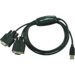 Premium Cord USB 2.0 - 2x RS 232 převodník