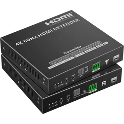 PremiumCord 4K@60Hz HDMI profesionálny nekomprimovaný extender na 80 m cez 10G LAN, cez IP