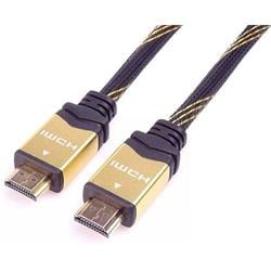 PremiumCord 4K HDMI 2.0b High Speed + Ethernet kabel, zlacené HQ konektory, nylonové provedení, 3m