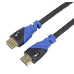 PremiumCord 4K HDMI 2.0b High Speed + Ethernet kabel, zlacené pružné konektory, 2m