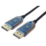 PremiumCord 8K Optický DisplayPort 1.4 přípojný kabel M/M, zlacené konekt. 30m