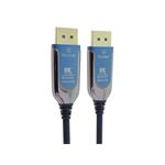 PremiumCord 8K Optický DisplayPort 1.4 přípojný kabel M/M, zlacené konekt. 30m