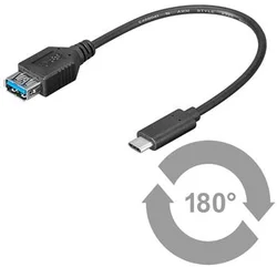 PremiumCord Adaptér USB 3.1 konektor C/male - USB 3.0 konektor A/female, 0,2m kur31-01 - Kabely + redukce