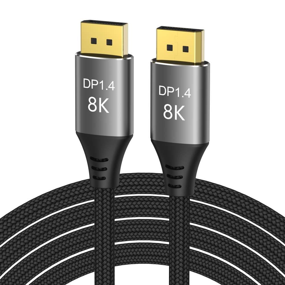 PremiumCord DisplayPort 1.4 přípojný kabel 32,4Gbit/s, rozlišení 8K, kovové a zlacené konektory, 7 m